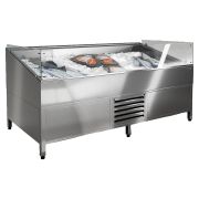 Витрина холодильная для рыбы Finist VFg/1500 с прямоугольным стеклом