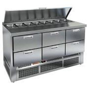 Стол для салатов HICOLD SLE1-222GN (1/3) с крышкой