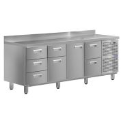 Стол холодильный KAYMAN КСХ-3412/70 (1 дверь, 7 ящиков)