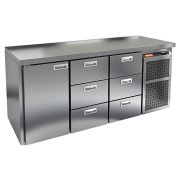 Стол холодильный HICOLD GN 133 BR2 TN O без борта
