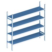 Стеллаж модульный базовый POLAIR LOAD.ME INOX 21AL.4IN40.12B
