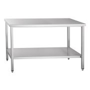 Стол производственный Abat СПРО-7-7 каркас из нерж. стали, с полкой