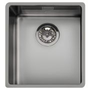 Мойка кухонная SMEG VSTR34DKX 382х442х200 мм (нерж. сталь) черная сталь