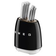 Набор ножей SMEG KBSF02BL (6 шт. с подставкой) черный