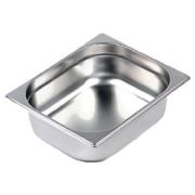 Гастроемкость Hurakan GN 2/1-200 (650x530x200) нерж. сталь