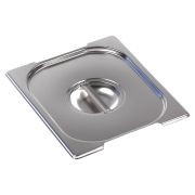 Крышка для гастроемкости Rosso A812-L2N GN 1/2 (325х265 мм) с отверстиями под ручки нерж. сталь
