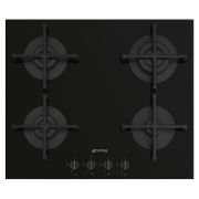 Варочная панель газовая SMEG PV264B черное стекло