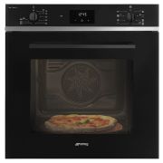 Духовой шкаф SMEG SF6400S1PZB черный / стекло