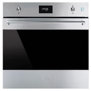 Духовой шкаф комбинированный с паром и пиролизом SMEG SOP6301S2X нерж. сталь / черное стекло