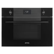 Духовой шкаф комбинированный с микроволнами SMEG SO4101M1B3 черный / стекло