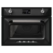 Духовой шкаф комбинированный с микроволнами SMEG SO4902M1N черный