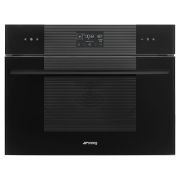 Духовой шкаф комбинированный с паром SMEG SO4102S3B3 Deep Black черное стекло