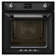 Духовой шкаф комбинированный с паром и пиролизом SMEG SOP6902S2PN черный