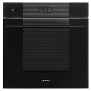 Духовой шкаф комбинированный с паром и пиролизом SMEG SOP6104S2PB3 черный / стекло