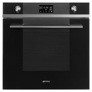 Духовой шкаф комбинированный с микроволнами SMEG SO6102M2N черный / стекло